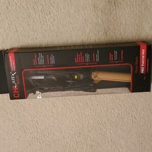 NWT CHI AIR Texture Tourmaline Ceramic Curling Iron 1" & Thermal Mat